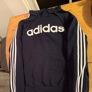 Adidas Navy Blue Sweatshirt - Large
